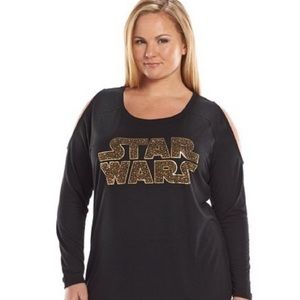 🍁Rock & Republic Star Wars Cold Shoulder Blouse